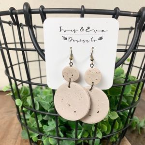 Ivy&Eve Clay Drop Earrings - Handmade